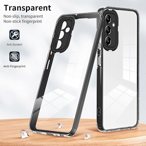För Samsung Galaxy A54 5G 3-i-1 Transparent Baksida Anti-repa TPU+PC Mobilskal Multicolor Style A