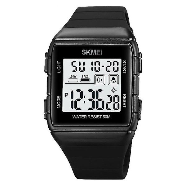 Skmei 1960 Waterprooic Watch Black and White Machine