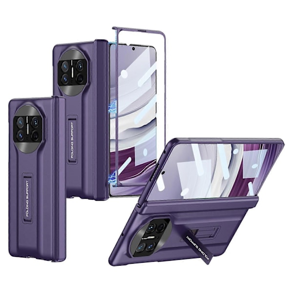 GKK Hårdt PC-etui med støttefod til Huawei Mate X5 og skærmbeskyttelse i hærdet glas Multicolor Style E