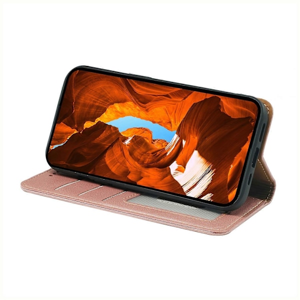 För Xiaomi Poco F7 Pro 5G/ Redmi K80 5G Fodral Plånbok RFID-blockerande Läder Telefonskal Stark Magnet
