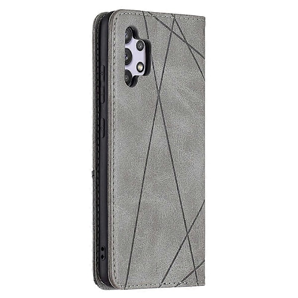 Geometrisk Mønster Læder Stand Case med Kortlommer til Samsung Galaxy A32 4G (EU Version) Multicolor Style C
