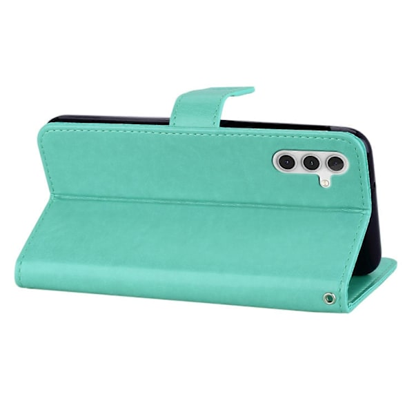 Samsung Galaxy A26 5G Lompakkokotelo Pöllökukka Kuvioitu Strassi Nahkakansi Multicolor Style E