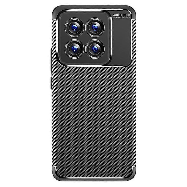 För Xiaomi 14 Pro Skal Flexibelt TPU Fiber Textur Stötsäkert Telefonskal