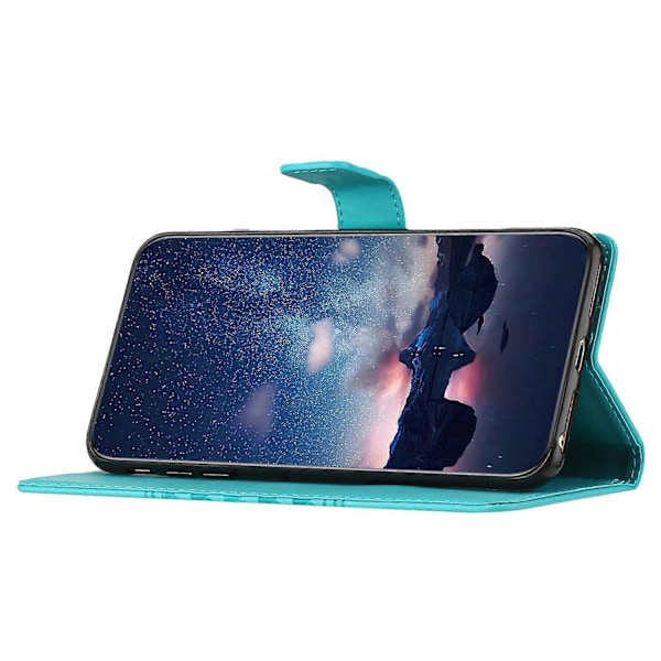 Til Samsung Galaxy A35 5G Telefon Cover Præget Rombe Tegnebog Stativ Læder Cover Multicolor Style D