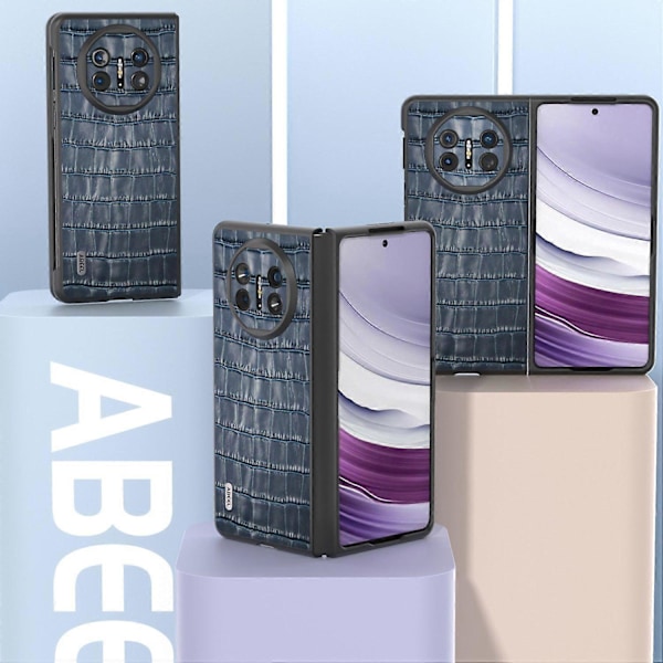 Skyddsfodral för Huawei Mate X5 Äkta Läder+PC Krokodiltextur Multicolor Style C
