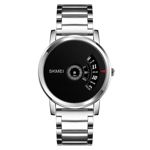 Skmei 1260 30m Vattentät Quartz Watch Silver Black