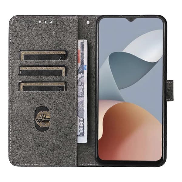 Etui til ZTE Blade A34 med håndleddsstropp RFID-blokkerende støtdempende deksel - Grønn Multicolor Black