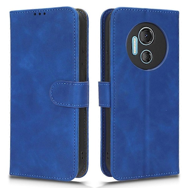 PU Læder Shell til Doogee X97/X97 Pro Wallet Stand Case Hud-berørings Beskyttende Telefon Cover - Sort Multicolor Blue
