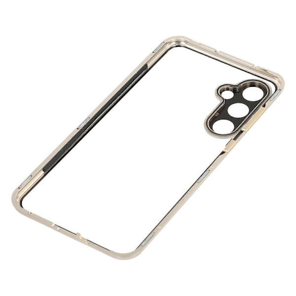 For Samsung Galaxy S23 FE Deksel med Skjermbeskytter/Linsefilm Herdet Glass Metall Telefondeksel Multicolor Gold