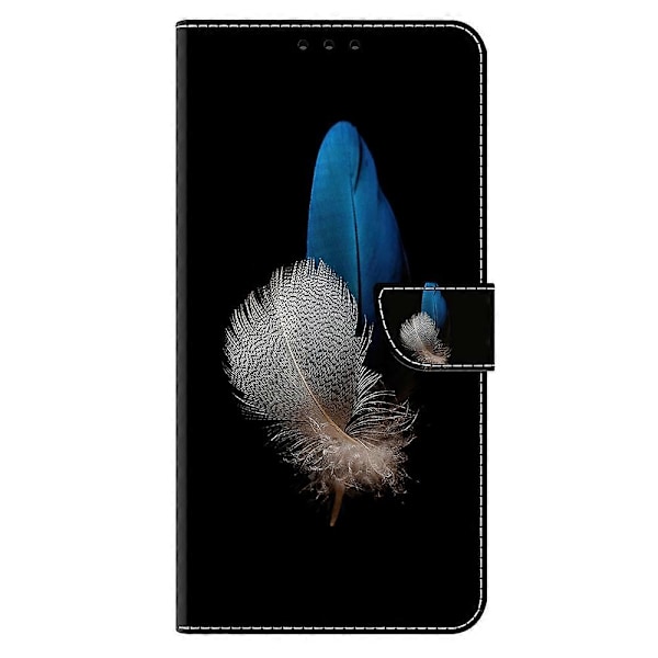 Honor Magic7 Pro 5G -kotelo, 3D-kuvioitu PU-nahkainen lompakkokotelo jalustalla Multicolor Two Feathers