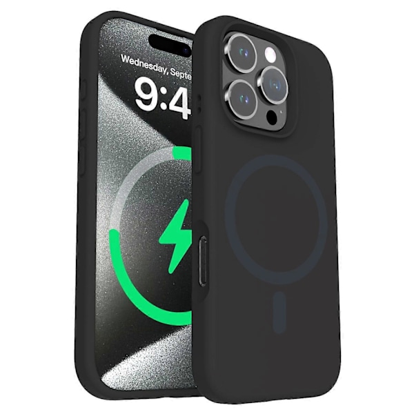 Skal för iPhone 16 Pro Max Kompatibelt med MagSafe PC+Flytande Silikon Telefonskydd Multicolor Style G