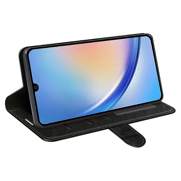 För Samsung Galaxy A24 4G (162.1 x 77.6 x 8.3mm) PU Läder Plånbok Flip Fodral Ställ Mobilskal Multicolor Style A