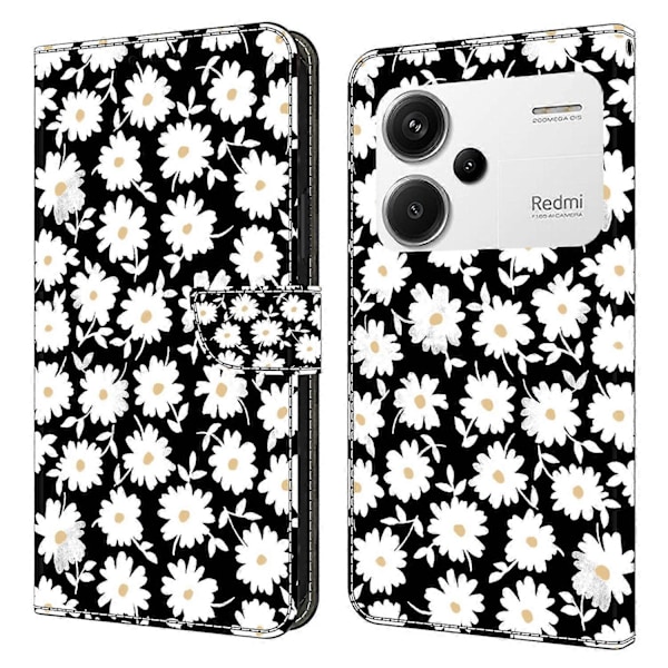 Xiaomi Redmi Note 13 Pro+ 5G Nahkakotelo 3D Luova Kuvio Design Käännettävä Jalusta Puhelinkotelo Multicolor Style M