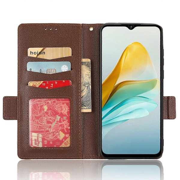 Til ZTE Blade A53/A53+ Magnetisk Lukning Telefon Etui Wallet Stand PU Læder Cover Multicolor Style G