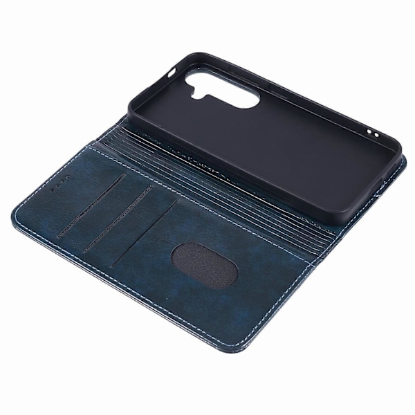 SUTENI PU Læder Cover til Samsung Galaxy S24+ Anti-Drop Stand Wallet Telefon Cover Multicolor Style B