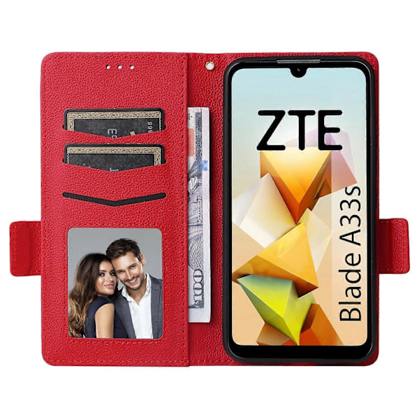 För ZTE Blade A33S Fodral Magnetlås Läder Telefonskal med Rem Multicolor Style G