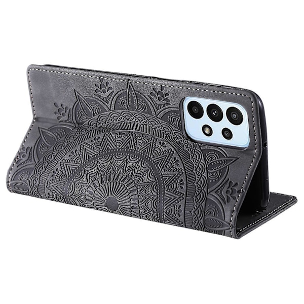Samsung Galaxy A33 5G Kotelo Magneettinen Automaattisesti Sulkeutuva Lompakkopuhelimen Suojus - Multicolor Grey