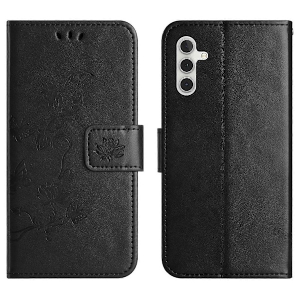 Til Samsung Galaxy A26 5G Etui Wallet Stand Præget Sommerfugl Blomst PU Læder Telefon Cover Multicolor Style E