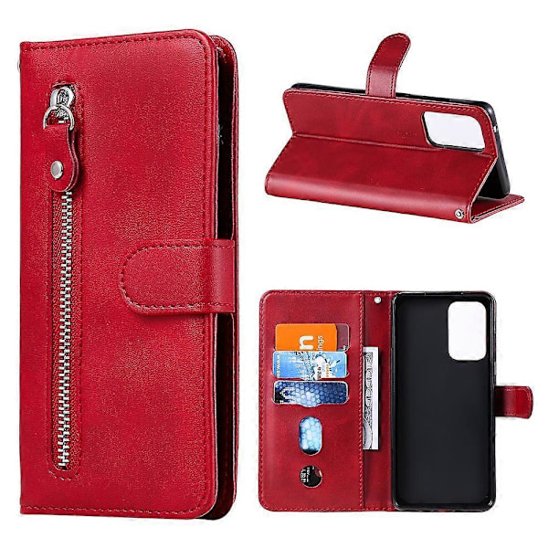 Lynlåslomme Tegnebog Læder Stand Smartphone Etui til Samsung Galaxy A52 4G/5G/A52s 5G Multicolor Style E