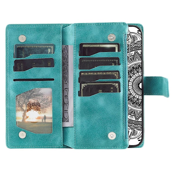 Til Samsung Galaxy A05s 4G Etui Telefon Cover Wallet PU Læder Stand Shell med Rem Multicolor Style C