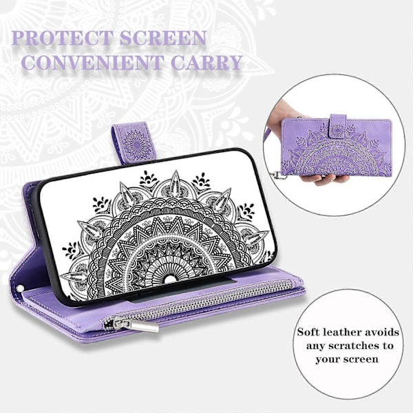 Til Samsung Galaxy A05s 4G Etui Telefon Cover Wallet PU Læder Stand Shell med Rem Multicolor Style F