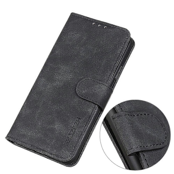 KHAZNEH Læder Wallet Mobiltelefon Cover til Samsung Galaxy A15 4G (Retro Tekstur) Multicolor Style A