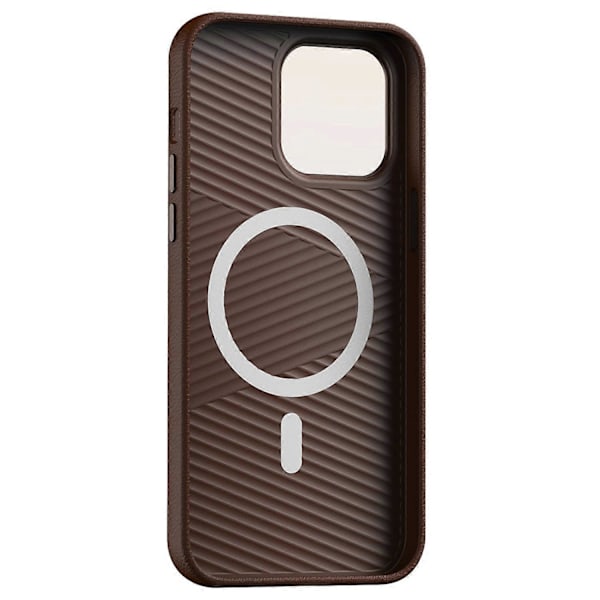 Til iPhone 12 Pro Max Case PC+PU Læder Anti-Drop Telefon Cover Kompatibel med MagSafe Multicolor Style B