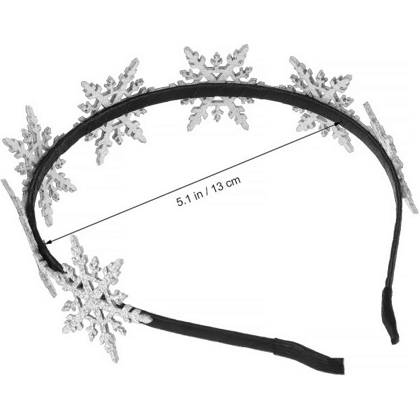 Nyt Glitter Snowflake Pandebånd Bedårende Jule Pandebånd Jul