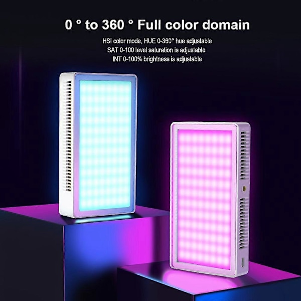 PB25R Videoneuvottelu Suoratoisto Kannettava RGB LED-valo Selfie-valokuvaus Taskuvalaisin