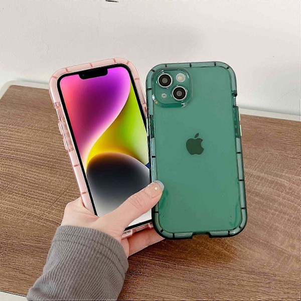 iPhone 14 pehmeä TPU-kuori, valoisa, pimeässä hohtava, naarmuuntumaton puhelinkotelo Multicolor Style J