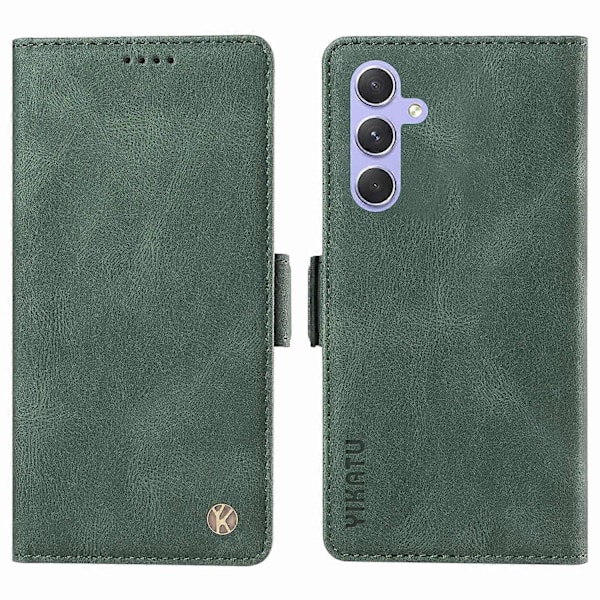 YIKATU YK-005 Mobilskal för Samsung Galaxy A54 5G PU Läder Skin-touch Plånboksställ Skydd Multicolor Style D