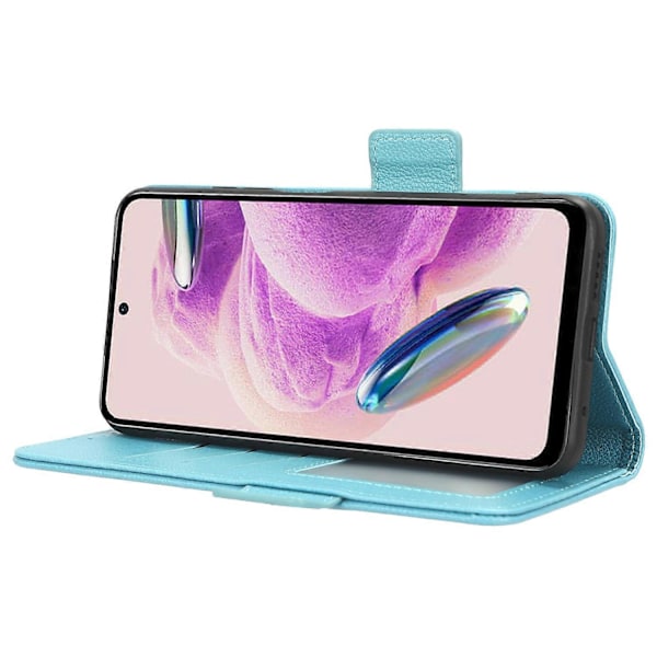 Læderetui til Xiaomi Redmi Note 12S 4G, foldbart stativ telefonpung cover Multicolor Style F