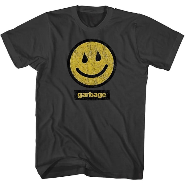 Garbage Band Jag är bara glad när det regnar Fram och bak Print Vuxen kortärmad T-shirt Gray XXL