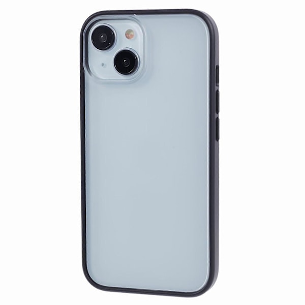 Matt TPU+PC Telefonfodral för iPhone 15 Genomskinligt Anti-fingeravtryck Telefonskydd Multicolor Style E