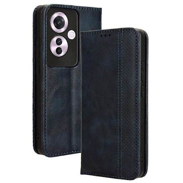 Plånboksfodral för Oppo Reno11 F 5G/F25 Pro 5G Retro PU Läder Telefonskal Magnetisk Stängning Multicolor Style C