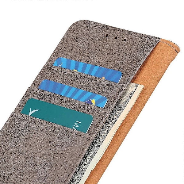 KHAZNEH Stöttåligt fodral i kohudtextur för Oppo A78 4G, PU-läder, ställ, plånboksfodral Multicolor Style A