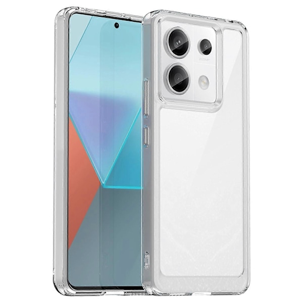 Skal för Xiaomi Redmi Note 13 Pro 5G/Poco X6 5G Mobilskal TPU+Akryl Skyddande Fodral Multicolor Transparent