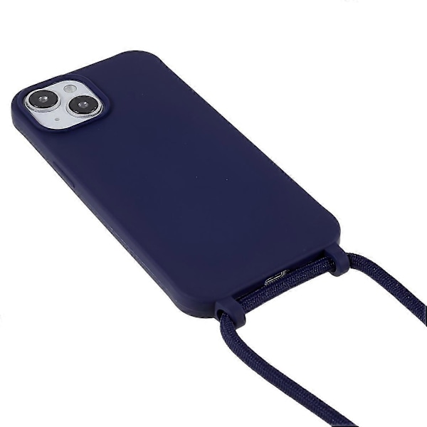 Integrerat TPU-skal för iPhone 14 Plus, reptåligt skydd med snodd Multicolor Style B