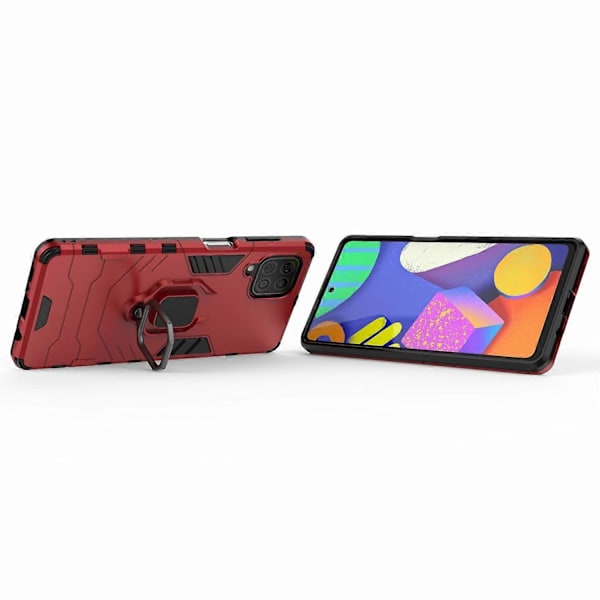 Cool Guard 2-i-1 Ringhållare Ställ PC TPU Hybrid Skal för Samsung Galaxy M62/Galaxy F62