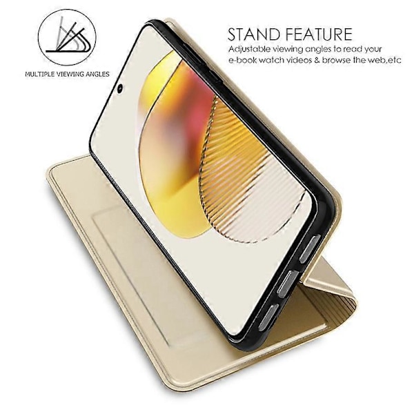 Motorola Moto G Stylus 5G (2023) PU-nahkainen puhelinkuori, jossa jalusta ja korttipidike Multicolor Style D