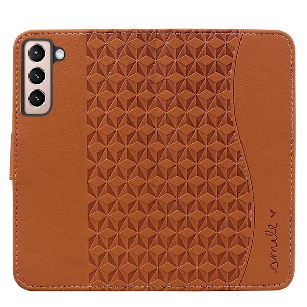 För Samsung Galaxy S23+ Fodral Präglat PU Läder Plånboksställ Smartphoneskydd Multicolor Style A