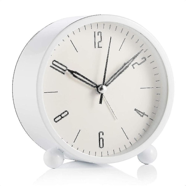 Tyst väckarklocka White