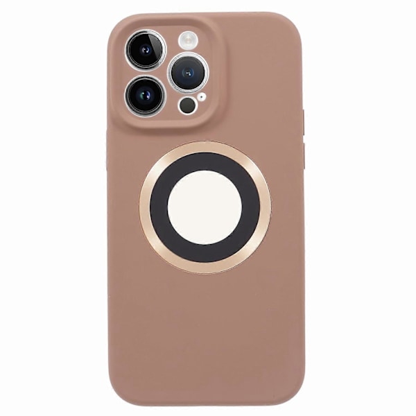 Til iPhone 14 Pro Silikone+PC Slim Cover Kompatibelt med MagSafe Logo Visning Stødsikkert Telefoncover Multicolor Style C