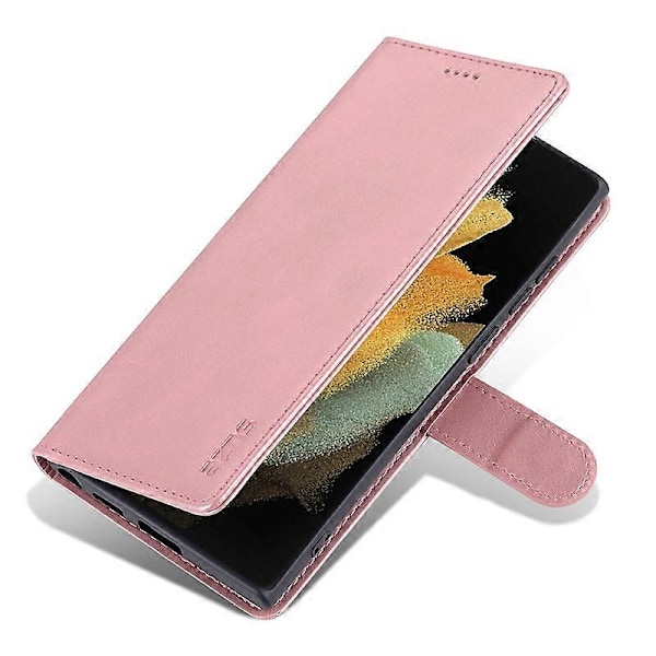 AZNS Fodral för Samsung Galaxy S24 Ultra Läder Skyddat Heltäckande Folio Flip Ställ Telefonskal Multicolor Style D
