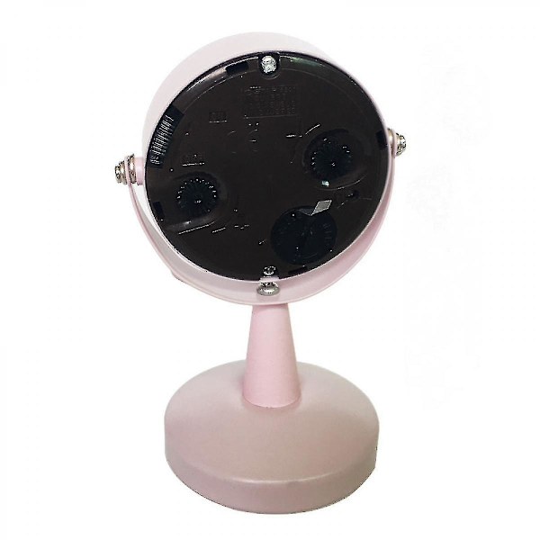 Radio Alarm RF Ur Analog Alarm Bord Lydløst Vækkeur - Sort, 6 X 9,5 Cm