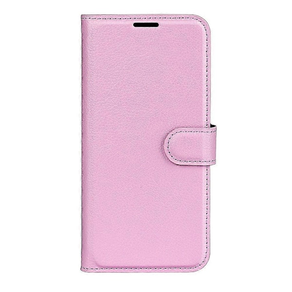 Til ZTE Blade V70 Etui Litchi Tekstur Stødsikkert Læder Wallet Telefon Cover - Grøn Multicolor Pink