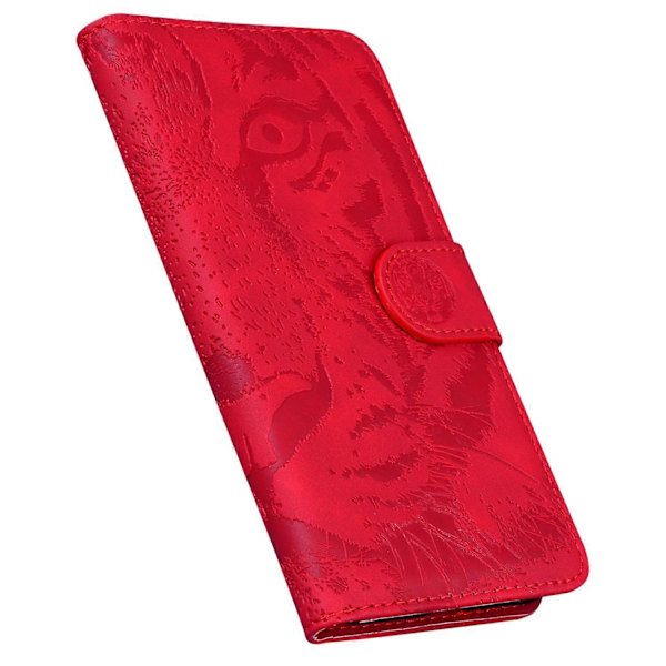 Til Samsung Galaxy A06 Etui Tiger Prægning Læder Wallet Telefon Cover Multicolor Style E