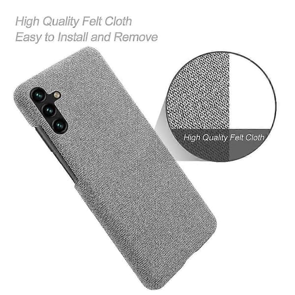 Solid farve hårdt PC stof tekstur ridsefast telefoncover til Samsung Galaxy A54 5G Multicolor Style E