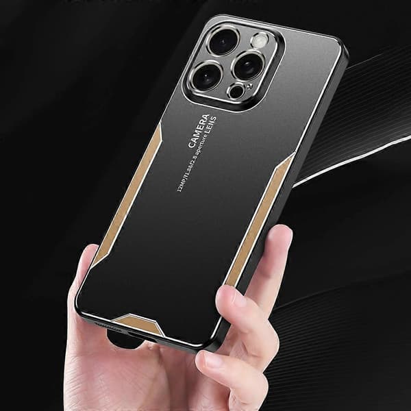 Mobilskal för iPhone 16 Pro Max Aluminiumlegering+TPU+PC Baksida Multicolor Style B