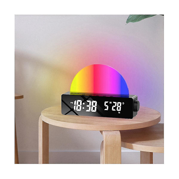 Rgb Digital Vækkeur C Led Skærm Skrivebord C Vågn Op Vækkeur C Ra